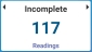 Total incomplete readings from mobile or AMI readings